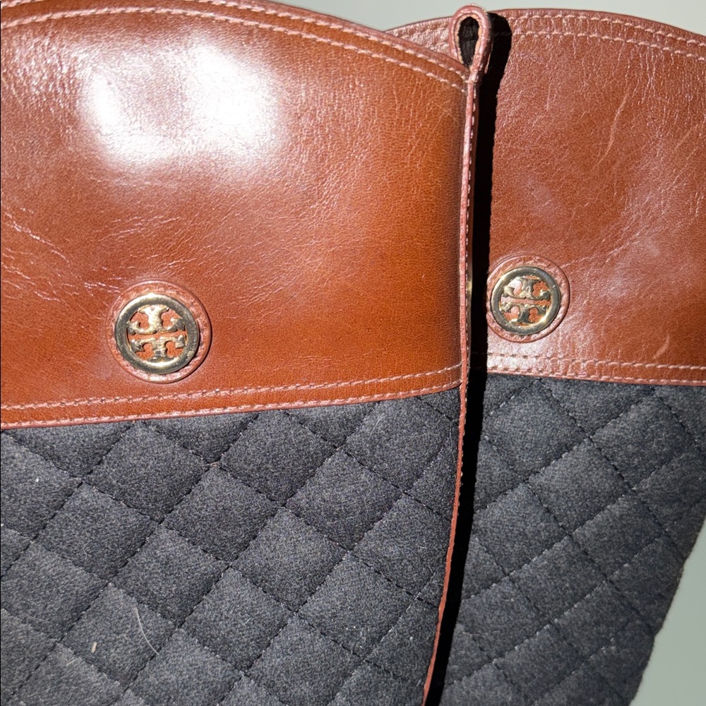 Tory Burch Black and Brown Over the Knee Boots - Picture 4 of 4